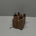 Adjustable Furniture Risers,4Pack Adjustable Bed Risers with Screw Clamp - Heavy Duty Sofa Tables Furniture Risers Fit for Square/Round Furniture Leg Diameter 0.8''-1.6'' (4Inch Brown)