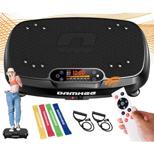 Vibration Plate Exercise Machine, 2025 Newest Triple Motors Vibrating Equipment for Weight Loss and Lymphatic Drainage, Full Body Workout with Magnetic Acupoints, 450 lbs Vibrate Board for Fitness