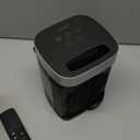 Small Portable Space Heater for Indoor Use - VOCRS 1500W PTC Electric Heater with Thermostat, Remote Control, 12H Timer, Eco and Fan Mode, Rapid and Safe Heating for Bedroom, Office