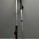 ORTONYX Forearm Crutches for Adults 1 Pair - Open Cuff - Handle with Light Reflector - Built-in Height Adjustment Clip - High Density Sturdy Aluminum - 308lb Max / AL01