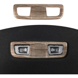 RT-TCZ for Silverado Map Dome Light Cover Trim Brown Wood Grain for Chevy Silverado GMC Sierra 2019 up Brown Wood Grain Interior Accessories
