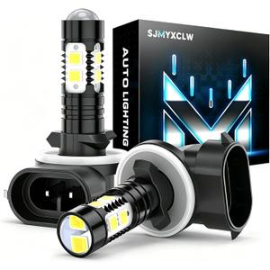 881 889 886 894 862 896 898 Fog Light Bulbs Compatible for Hyundai Santa Fe 2007-2012,High Power COB Chips Fog Daytime Running Lights DRL Bulbs, Pack of 2