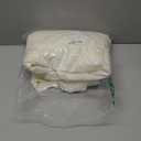 Lush Decor Ruffle Shower Curtain | Floral Textured Vintage Chic Farmhouse Style Design, Ivory, 72" x 72"