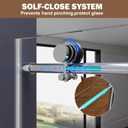 56-60" W x 76" H Sliding Glass Shower Door, 3/8" Thick, Polished Chrome