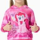 My Little Pony Girls Rainbow Tie-Dye Hoodie Sweatshirt Unicorn Graphic Pullover Tops Casual Clothes for Baby-Toddler Kids (Pink)