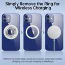 SYNCWIRE Magnetic Phone Ring Holder for MagSafe, 360 Rotation Cell Phone Grip Stand Finger Ring Kickstand Two-Sided Magnet Compatible with iPhone 17 Pro Max 16 15 14 13 12 MagSafe Accessories