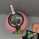 Sidagar 60 oz Big Gallon Water Bottle with Straw and Carry Handle, Pink Wide Mouth Vacuum Insulated Stainless Steel Bottles Easy Carry Tumbler for Women