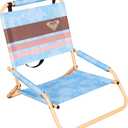 Roxy Low Beach Chair – Lounge Chair Outdoor, Lightweight, Folding, and Portable Seating – Beach Days, Pool Lounge Chairs, Camp Chair, Lawn Chairs, Concerts, Sporting Events or Sun Tanning Chair, 20.1" x 23.6" x 22.8"