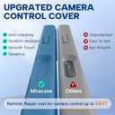 Miracase Magnetic for iPhone 17 Pro Case, Compatible with MagSafe, Integrated Silicone Camera Control Cover, 3.0mm Thicken Shockproof Drop Protection Phone Case for 17 Pro,Capri Blue