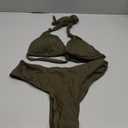 Bikini Sets for Women Sexy Halter Triangle String Bikini Cheeky V Cut High Waisted Thong Swimsuits 2 Piece Size M