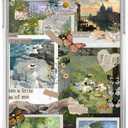 Vintage Art Collage Case for iPhone 15 Plus/14 Plus, Impressionism Style & Butterfly Pattern Case for Boys Girls,Trendy Cool Soft TPU Bumper Case for iPhone 15 Plus/14 Plus