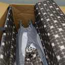 Pamo Babe Portable Crib Baby Playpen with Mattress and Carry Bag Grey (Grey)