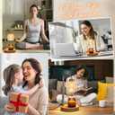 AIFEI Candle Warmer Lamp with Timer, Dimmable Adjustable Height Candle Lamp, Birthday Gifts for Women Mom Sister Friends, House Warming Gifts New Home Decor, Candle Lamp Warmer with 2 Bulbs - Gold