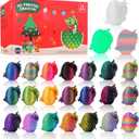 JOMBY 24PCS 3D Printed Dragon Eggs with Dragon Inside, Prefilled Easter Dragon Egg with Dragon Toy for Basket Stuffers, Fidget Toy for Adults Teens Boy Birthday Gifts Cool Easter Basket Stuffers (24-piece Color Set)