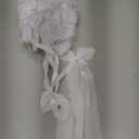 24 Pcs Bows Candlestick Ribbon Decoration Coquette Bows for Cake Birthday Large Tie Bow Ribbon Gift Wrapping Cake Treat Bags for Wedding Birthday Party Baby Shower, 9.5 Inch(White)