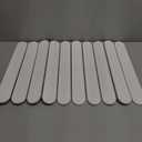 Collapsible Stone Dish Drying Mat for Kitchen Counter, 24"16" Large White Dish Drying Pad, Eco-Friendly Diatomaceous Earth Mat, Quick Dry, No Odor