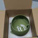 TOPOLA Happy Face Planter, 5.2 Inches Plastic Plant Pot, Self Watering Plant Pot with Drainage Holes for Indoor Outdoor, Succulent Pot, Funny Flower Pot, Dark Green