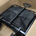 Collapsible Wagon Cart, 300L Folding Wagon with Tailgate & Brakes