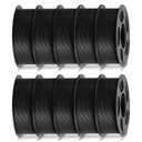 ANYCUBIC PLA Filament 1.75mm Bundle, 3D Printer Filament 1.75mm Dimensional Accuracy +/- 0.02mm, 1KG Reusable Spool (2.2 lbs), 10KG Black