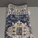 2x6 Washable Hallway Runner Rug: Indoor Farmhouse Kitchen Rugs Oriental Thin Non-Slip Entryway Carpet Ultra Soft Water Resisitant Floor Mat for Living Room Bedroom for Bathroom Laudry(2 X 6,Blue)