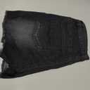 Women High Waisted Skinny Stretchy Denim Shorts Casual Summer Frayed Raw Hem Distressed Ripped Short Jeans (Black, S)