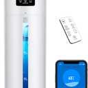 8L Smart Humidifier Large Room, Top Fill Humidifiers for Bedroom with Diffuser, 7 Color Lights, 16H Timer, Auto Mode, APP & Remote Control, 4 Levels Cool Mist Air Humidifier for Plants Home Office