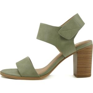 Soda Wait-A ~ Women Open Round Toe Chunky Heel Ankle Strap High Heel Dress Sandals (6)