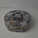 SHLUCE 19" Farmhouse Flush Mount Caged Ceiling Fans with Lights, 6 Speeds, Rustic Low Profile Ceiling Fan with Light and Remote, Small Bladeless Ceiling Fans with Lights for Kitchen, Bedroom - ETL