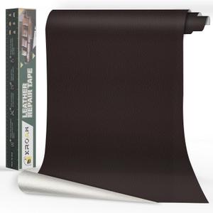 Leather Repair Tape, 16x40 inch Leather Patches for Furniture, Self Adhesive Leather Repair Patch for Sofas, Couches, Leather Covers, Seats, Chairs, Vinyl Repair Tape Dark Brown