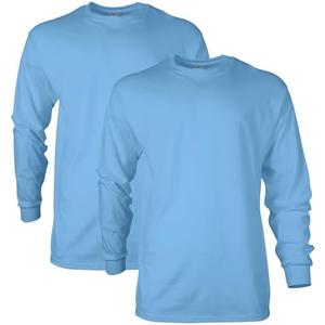 Gildan Adult Ultra Cotton Long Sleeve T-Shirt, Style G2400, Multipack L