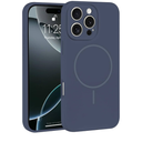 ZhyzRhsm Magnetic for iPhone 16 Pro Case Compatible with Magsafe Full Lens Protection, Silicone Cover Inner Lining Shockproof Phone Case for iPhone 16 Pro Blue