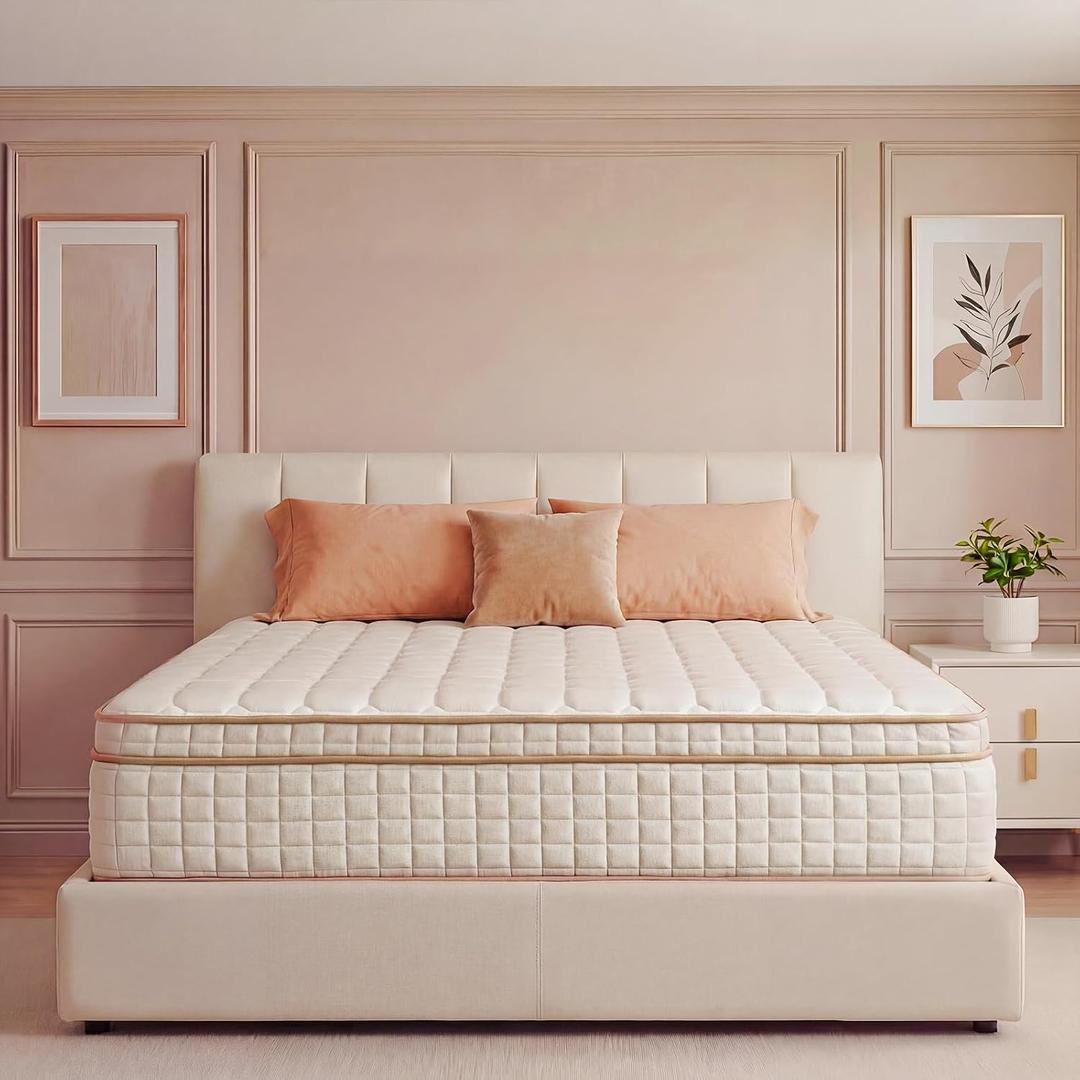 Full Size Mattress,12 Inch Hybrid Full Mattress in a Box with Memory Foam and Pocket Spring for Pressure Relief & Comfort Sleep & Zoned Support, Medium Firm,CertiPUR-US