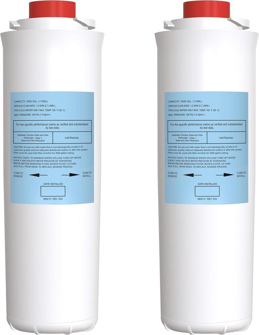 51300C Replacement for Elkay 51300C Filter (No RFID Chip - 2 Pack)