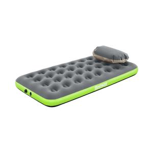 Bestway Single Air Mattress | Portable Fast Inflatable Outdoor Airbed with Storage Bag Pump, Roll & Relax, Raised Height Queen