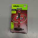 Gillette Labs Special NFL 49ers Edition Shaving Razor for Men - 1 Handle, 4 Razor Blade Refills & Magnetic Stand, GilletteLabs with Exfoliating Bar