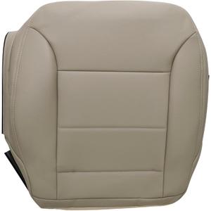 NLQR Front Driver Side Bottom Seat Cover Tan Replacement Microfiber Leather Compatible with Mercedes Benz ML320 ML350 ML450 ML500 ML550 2009 2010 2011 2012 2013