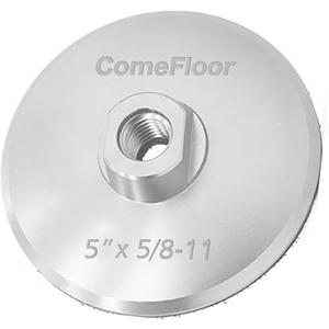 5/8"-11 5" Aluminum Backing Pad,Hook & Loop with Hard Metal Back,5/8"-11 Thread