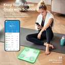 Scale for Body Weight, Digital Weight Scale with Color-Changing, Most Accurate to 0.2lb, Bluetooth Bathroom Scale with Bmi, Body Fat, Muscle Mass, 18 Body Composition Analyzer Sync App, 400 lbs-White