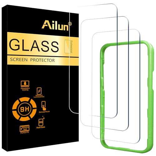 Ailun 2 Pack Screen Protector for iPhone 17 / iPhone 16 Pro [6.3 inch] with Installation Frame, Dynamic Island Compatible, Case Friendly[Not for iPhone16/16Plus/16Pro Max/17Pro/17Pro Max/Air]