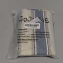 JOJUSIS Stripe Throw Pillow Covers Farmhouse Pillowcases Pack of 2 18 x 18 Inch Blue