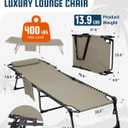 KingCamp Lounge Chair Outdoor,400LBS Tanning Chairs for Outside,Adjustable 5-Position Patio Lounge Chair Sunbathing Chase Lounge Chair Outdoor for Outside Beach Patio Sun Bathing Pool Backyard, 23.23 inches x 76.77 inches x 13.39 inches