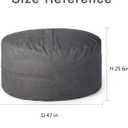 YuppieLife Big Durable Bean Bag Cover for Adults(Just Cover,No Filler) 4Ft Machine Washable Large Size Sofa Cover (Dark Grey)