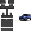 KELCSEECS Floor Mats & Backrest Mats & Cargo Liner for 2021 2022 2023 2024 2025 2026 Kia Sorento(Not for Hybrid) Car Mats Trunk Liner Trunk Mat Kia Sorento Floor Mats Cargo Mat Accessories