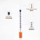 U-100 1cc Syringes with 31g 5/16" (8mm) , Individually Wrapped, Pack of 100