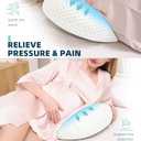 Pregnancy Pillow for Pregnant Women  Comfortable Maternity Pillow for Side Sleepers, Supports Back, Belly, HIPS, and Legs, with Removable & Adjustable Cover (Regular, Green)