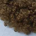 FREE BEAUTY Fluffy Afro Synthetic Clown Wig for Men Women Cosplay Anime Party Christmas Halloween Fancy Funny Wigs (Brown)