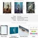 OTOSTAR 3 Pieces Wall Art Canvas Prints - Jesus and Lamb Redemption Picture Painting - God Religious Belief Wall Artwork for Church Bedroom Living Room Home Decor - 12 x 16 Inch