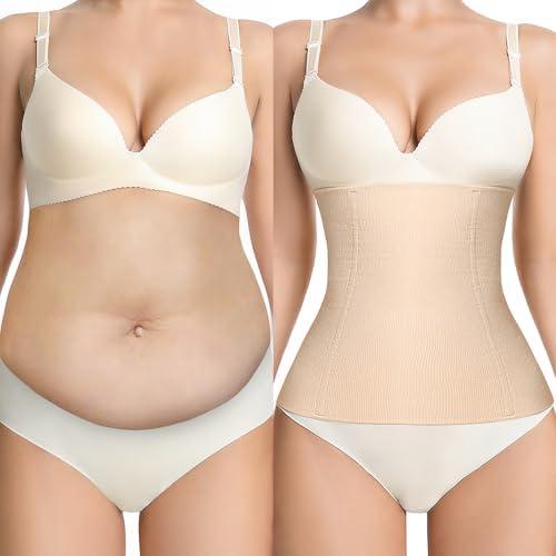 sellto Waist Trainer for Women Tummy Control Postpartum Recovery Belt Waist Cincher Body Shaper S
