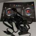 2 Pcs Dj Costume 80s 90s Hip Hop Costume Paper Dj Mixer Boxes with Strap Props Music Rapper Party Decorations Cosplay Party Novelty Retro Theme Music Neon Birthday Gifts