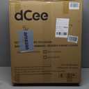 dCee Acacia Wood Dog Gate Indoor, Freestanding Foldable Pet Gate, Adjustable Width, 24 Inch Height, Sturdy & Portable Design for Indoor Doorways & Hallways, Easy Assembly, Ebony Finish,Arched Top Design,81"W x 24.13"H